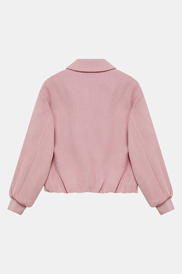Lilac Buttoned Wool Women's Jacket 5
