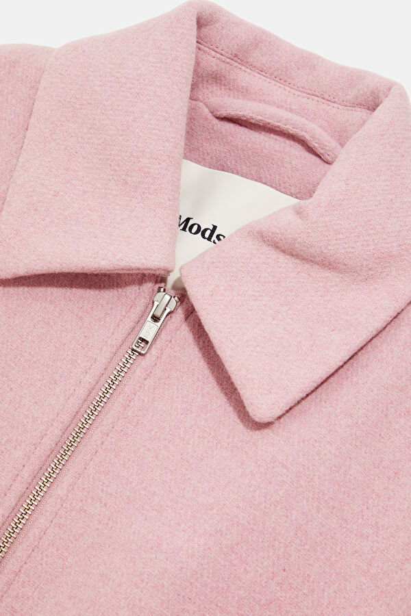 Lilac Buttoned Wool Women's Jacket 6