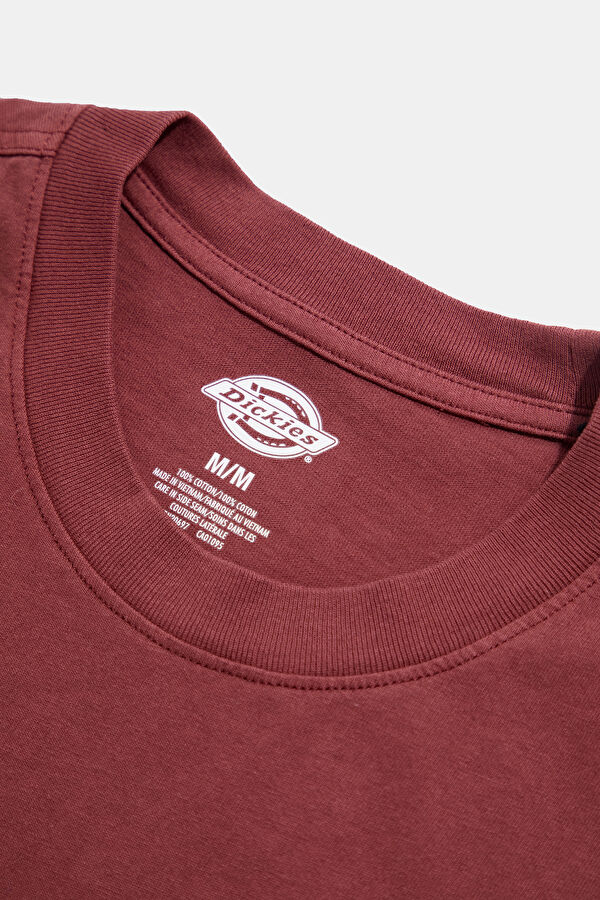 Relax Kalıp Bordo Bisiklet Yaka Erkek T-Shirt 3