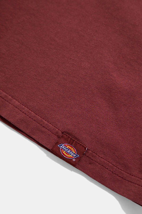 Relax Kalıp Bordo Bisiklet Yaka Erkek T-Shirt 5