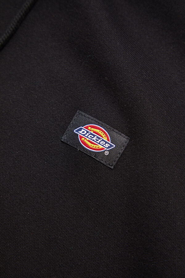 Siyah Relax Kalıp Kapuşonlu Erkek Sweatshirt 4