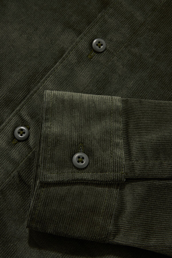Relax Fit Khaki Men's Shirt 4