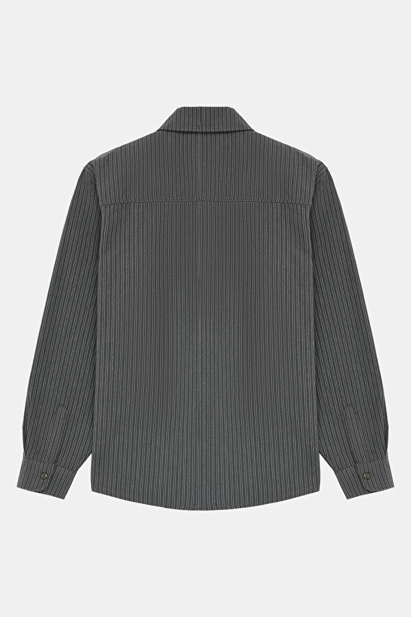 Relax Fit Dark Grey Men's Shirt 2