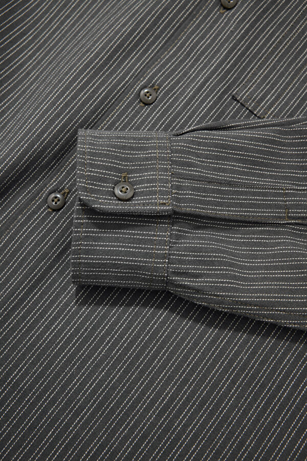 Relax Fit Dark Grey Men's Shirt 4