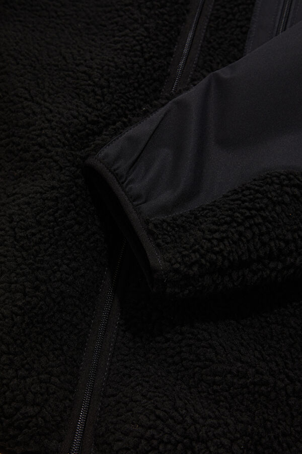 Black Zip-Up Men's Jacket 5