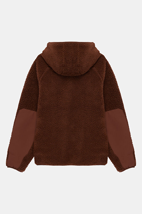 Bordo Fermuarlı Erkek Ceket 5