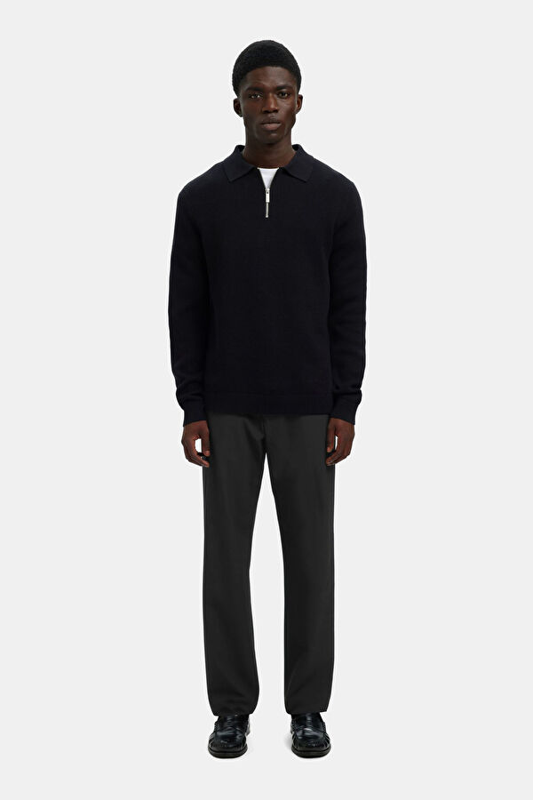 Siyah Straight Erkek Pantolon 4