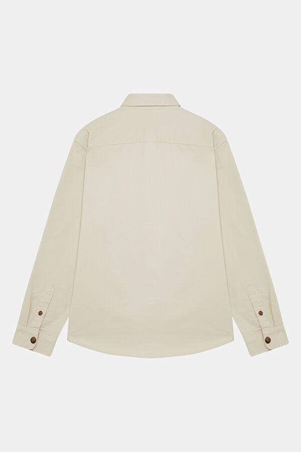 Relax Fit Cream Men's Shirt 2