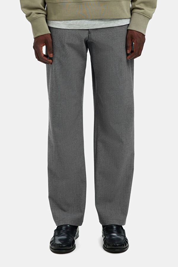 Gri Straight Erkek Pantolon 2