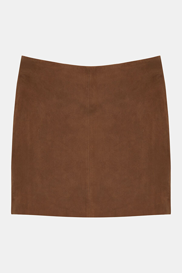 Cinnamon Suede Women's Skirt