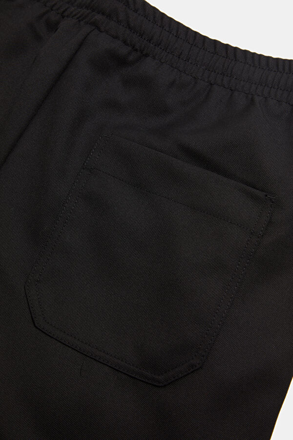 Black Straight Leg Men's Trousers 4