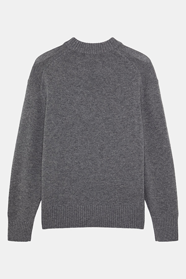 Grey Wool Men's Sweater 2