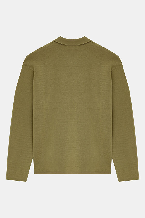 Green Men's Cardigan 2