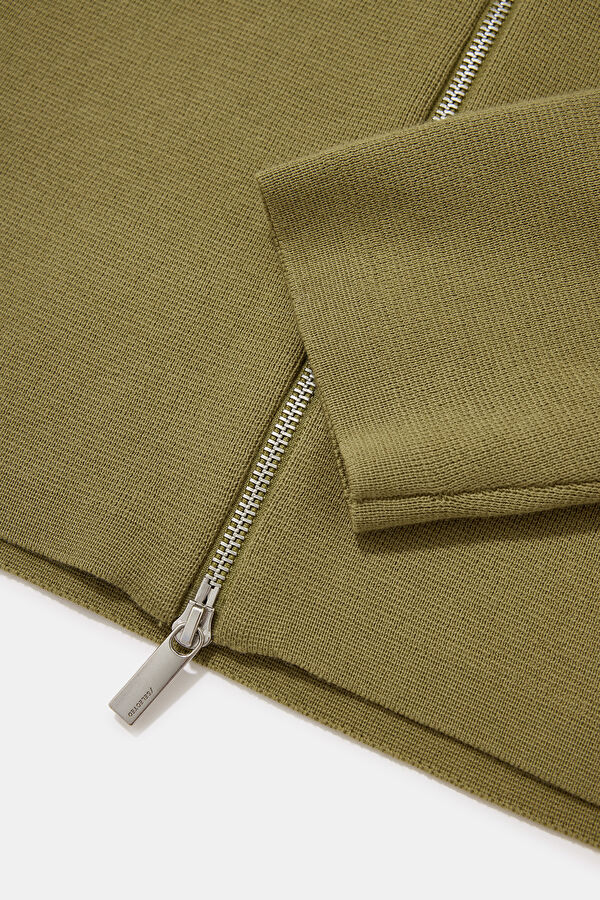 Green Men's Cardigan 4