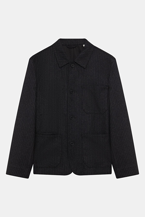 Anthracite Buttoned Men's Jacket