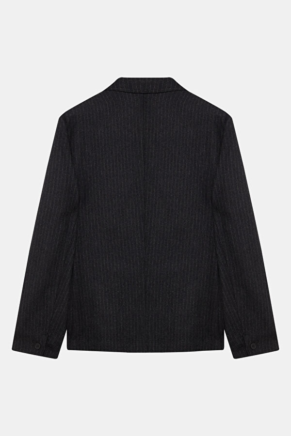 Anthracite Buttoned Men's Jacket 2
