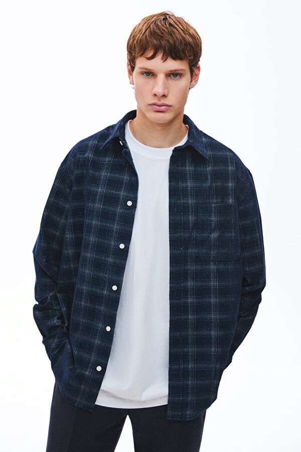 Navy Blue Men's Shirt
