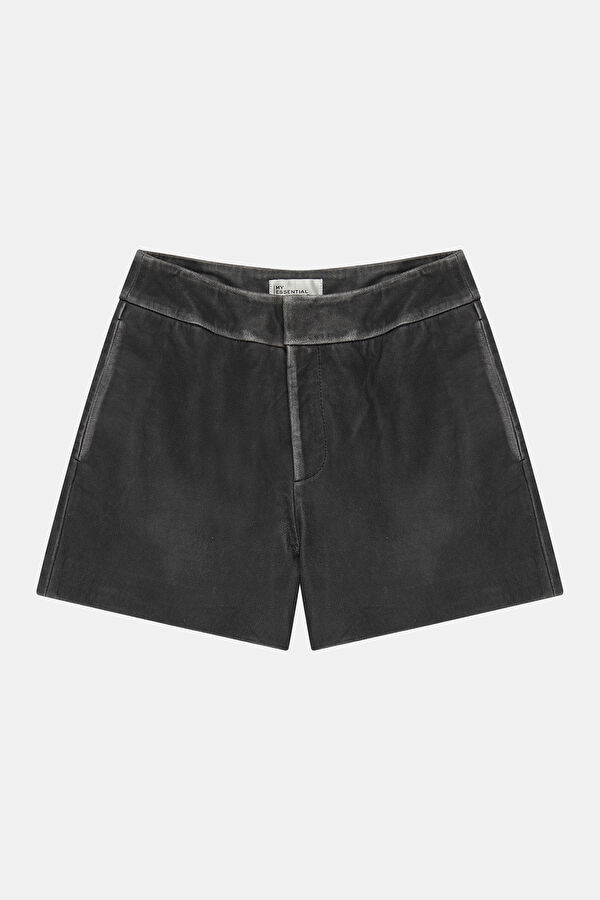 Koyu Gri Kadın Şort