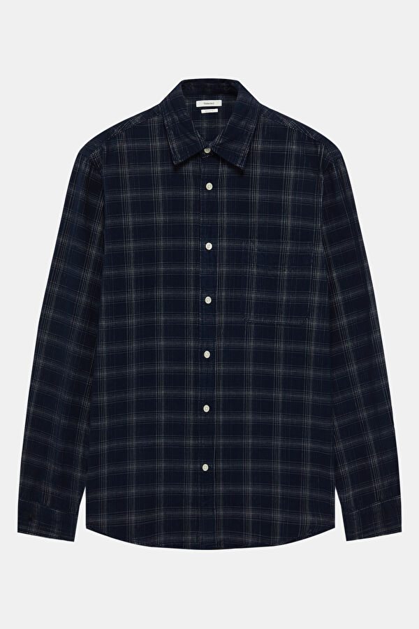 Navy Blue Men's Shirt 3