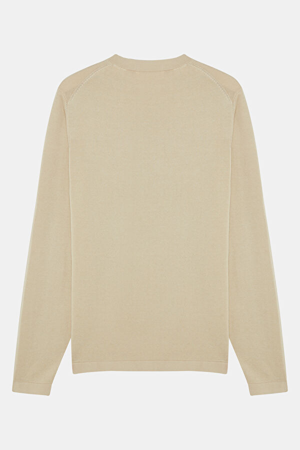 Cream Organic Cotton Men's Sweater 2