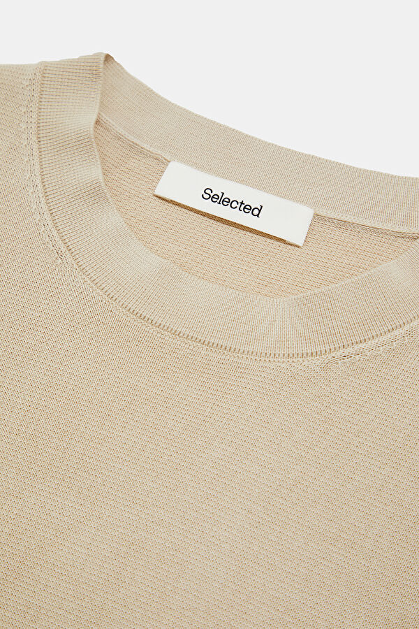 Cream Organic Cotton Men's Sweater 3