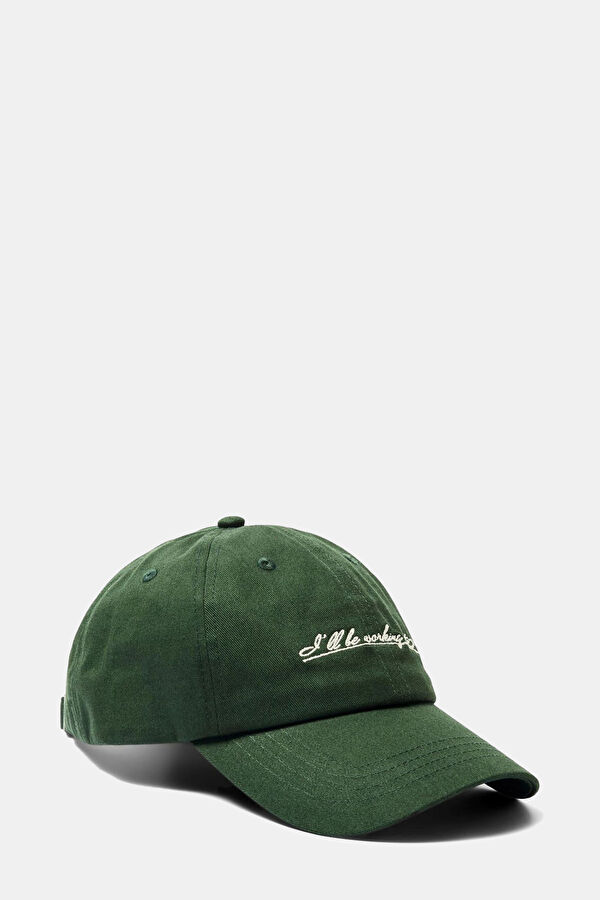 Dark Green Organic Cotton Hat