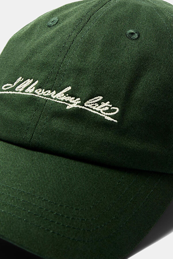 Dark Green Organic Cotton Hat 4