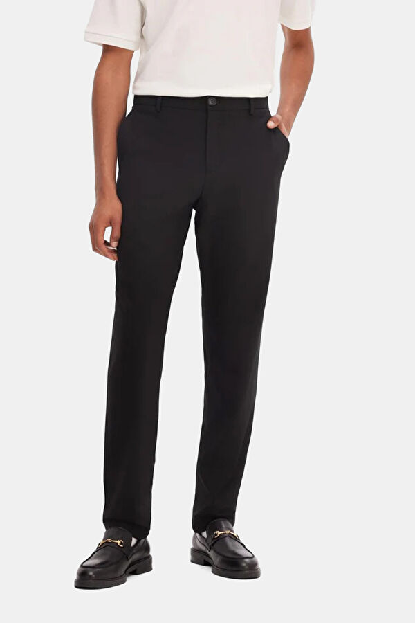 Black Slim Fit Men's Pants 2