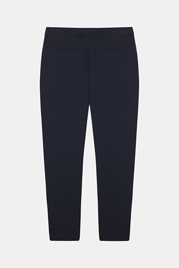Navy Blue Straight Leg Men's Trousers 2