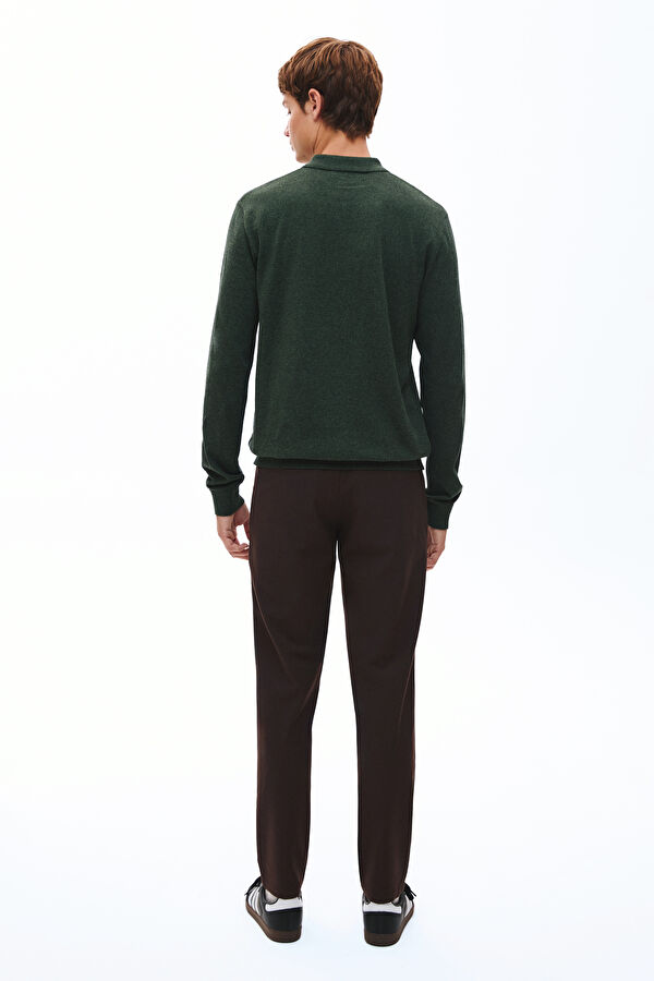 Brown Slim Fit Men's Pants 2