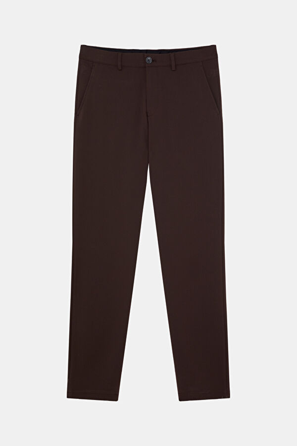 Brown Slim Fit Men's Pants 3