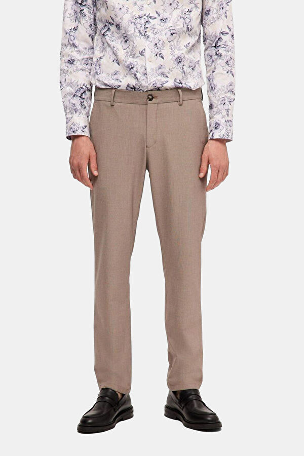 Bej Slim Fit Erkek Pantolon 2