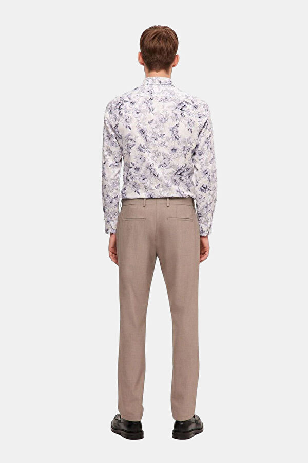 Bej Slim Fit Erkek Pantolon 4