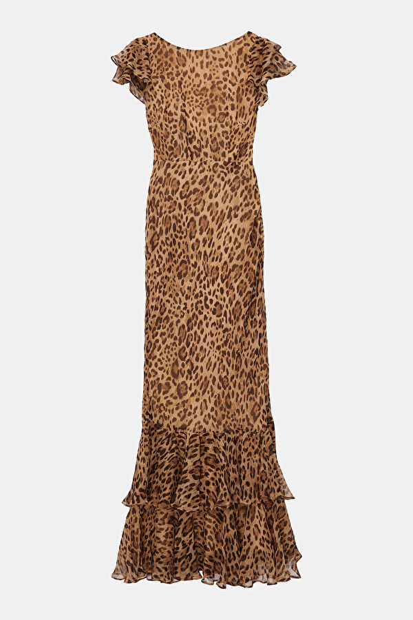 Ordinia Coffee Midi Women's Dress