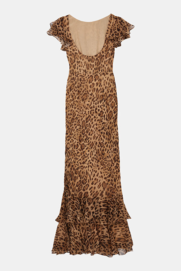 Ordinia Coffee Midi Women's Dress 2