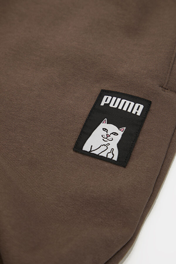X Ripndip Relax Kalıp Kahve Bol Paça Spor Kadın Pantolon 4