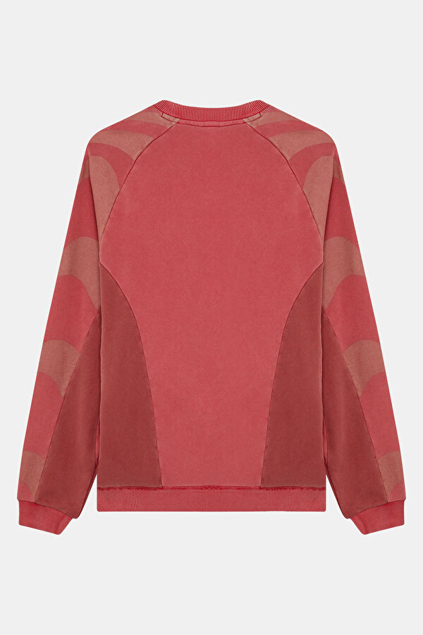 Kırmızı Kapuşonlu Kadın Sweatshirt 2