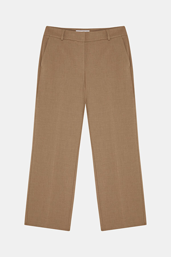Tan Straight Leg Women's Trousers 3