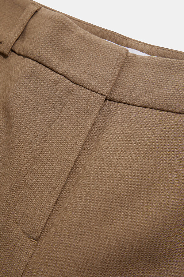 Tan Straight Leg Women's Trousers 5