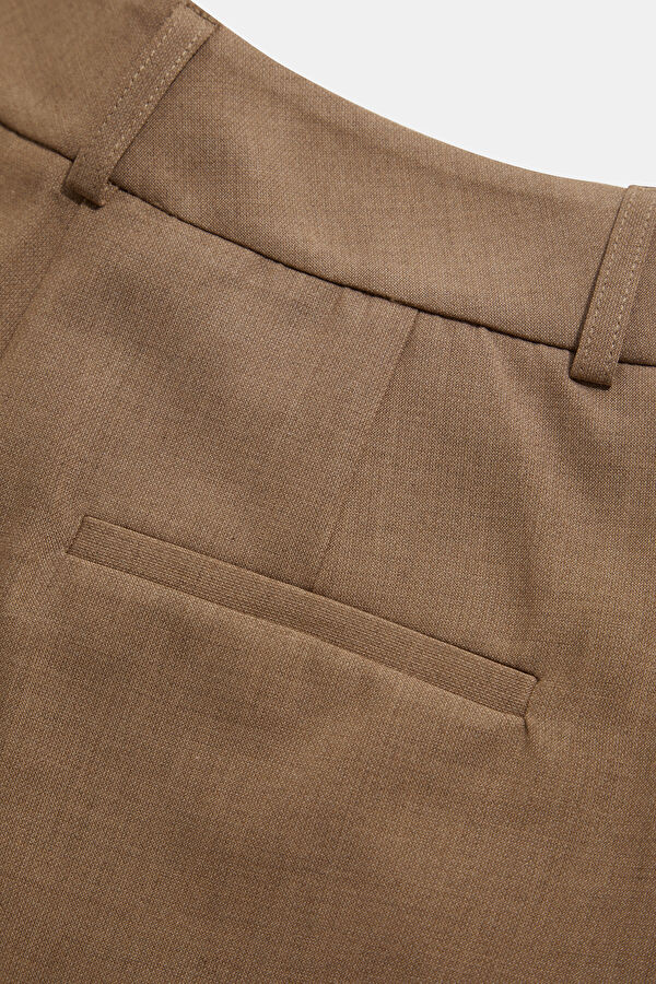 Tan Straight Leg Women's Trousers 6