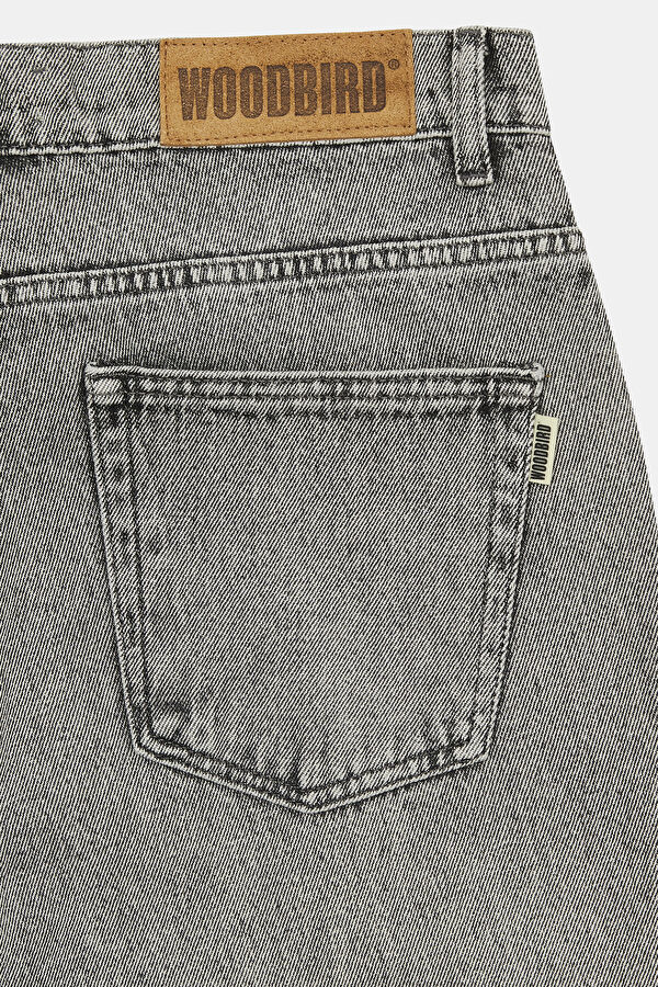 Relax Kalıp Gri Loose Erkek Jean Pantolon 3