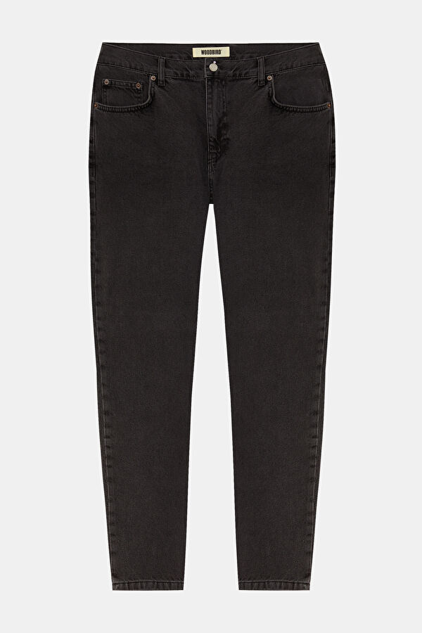Siyah Boru Paça Jean Erkek Pantolon