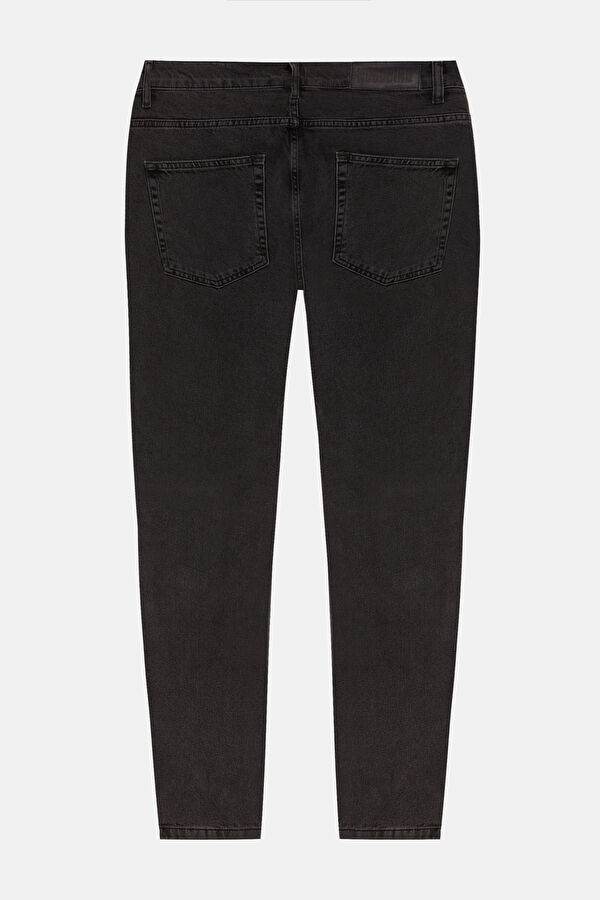 Siyah Boru Paça Jean Erkek Pantolon 2