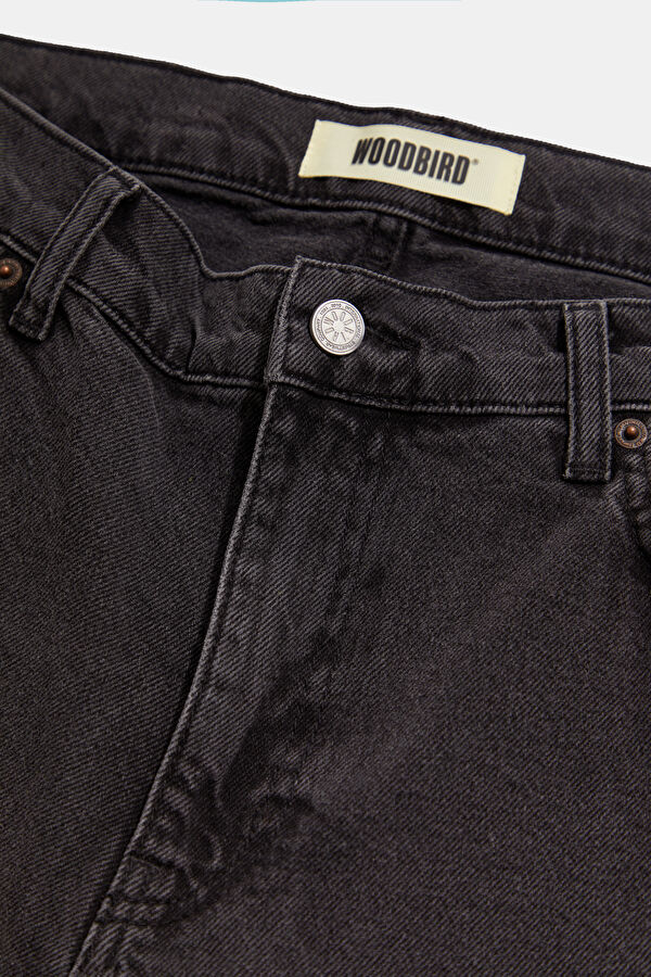 Siyah Boru Paça Jean Erkek Pantolon 3