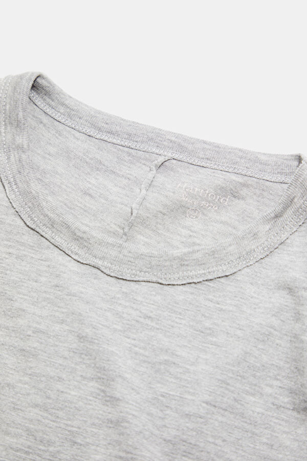 Gri Melanj O Yaka Kadın T-Shirt 3