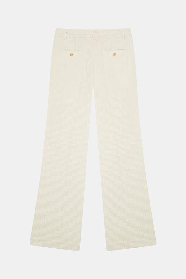 Bej Wide Leg Kadın Pantolon 6