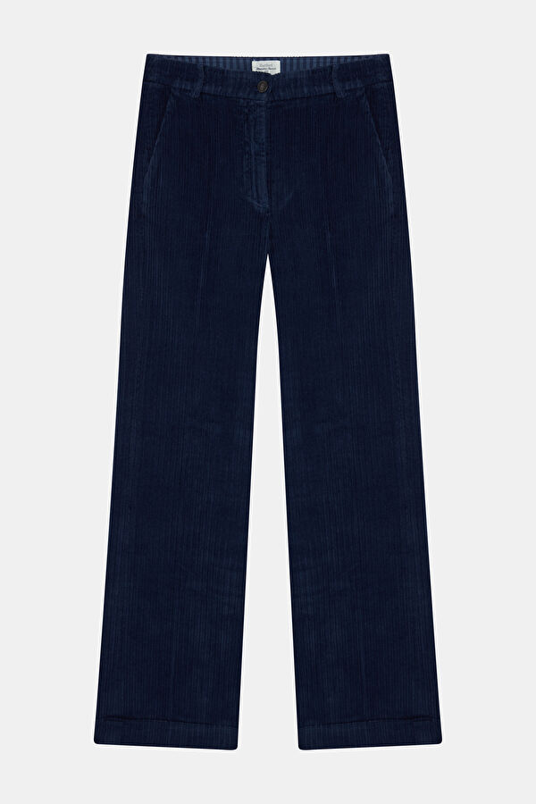 Lacivert Wide Leg Kadın Pantolon