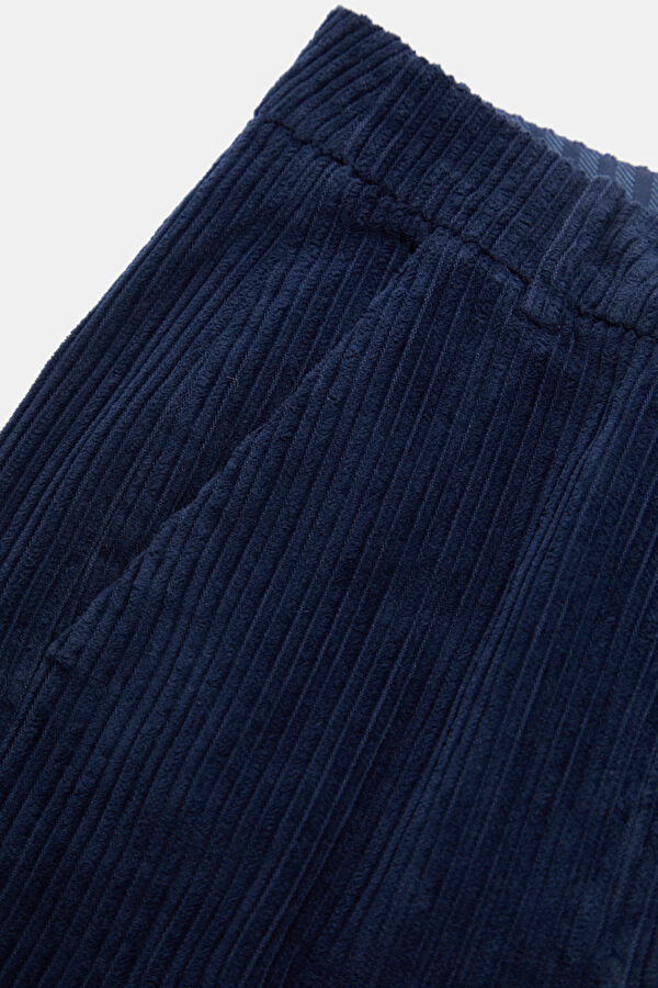 Lacivert Wide Leg Kadın Pantolon 4