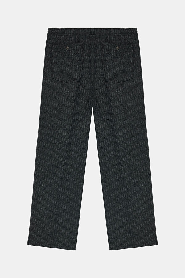 Koyu Gri Wide Leg Kadın Pantolon 2