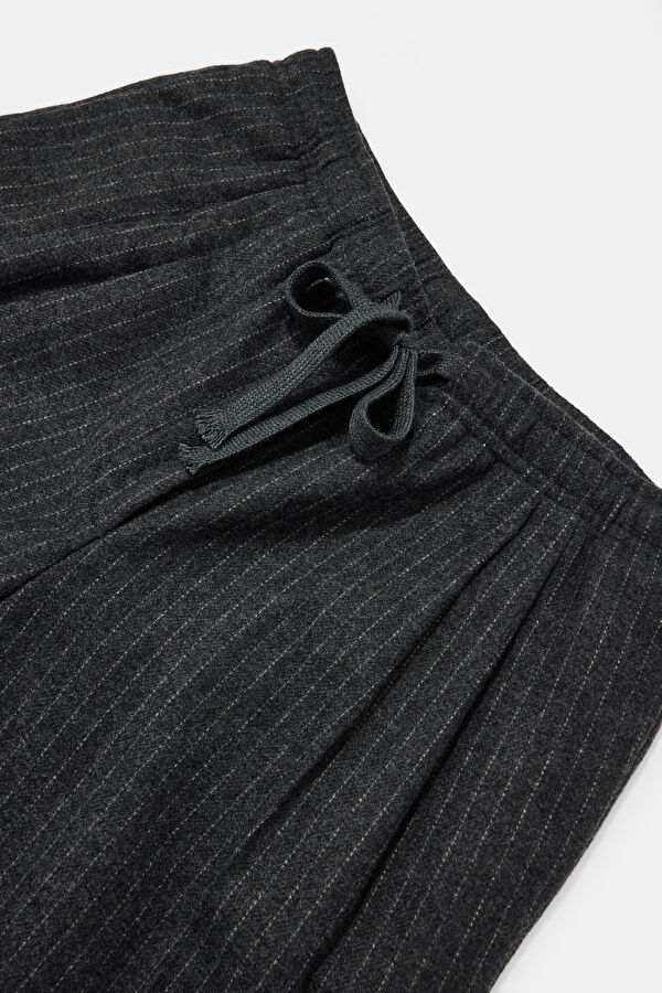 Koyu Gri Wide Leg Kadın Pantolon 3